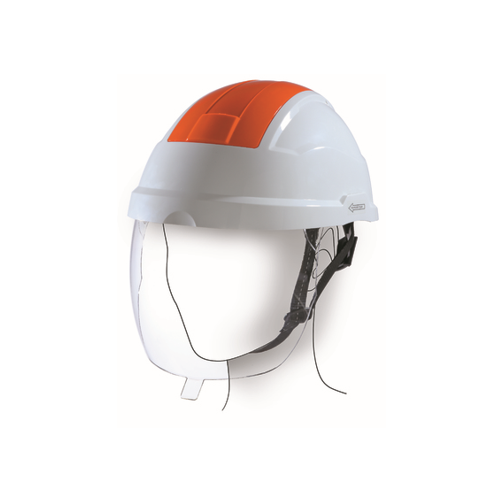 [PP-SFE-CES-BOR] Casque de protection avec écran facial intégré pour électricien